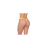 Nuisette transparente brodée jaune et string 